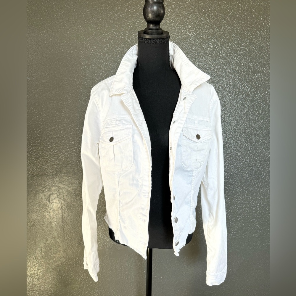 Kut from the Kloth White Jean Jacket
